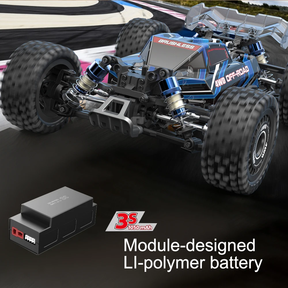 MJX Hyper Go 16207 16208 16210 70KM/H Brushless 1/16 RC Car 4WD High Speed Off-Road RC Drift Truck for Kids VS WLtoys 144010 Toy