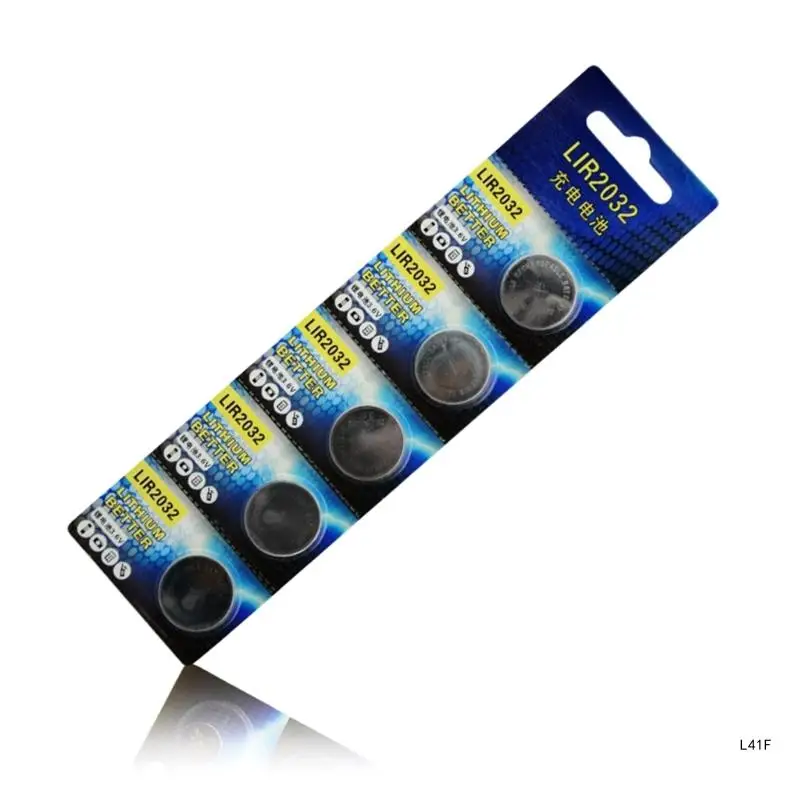 LIR2032 Batteries LIR 2032 Button Cell Rechargeable Replace for CR2032