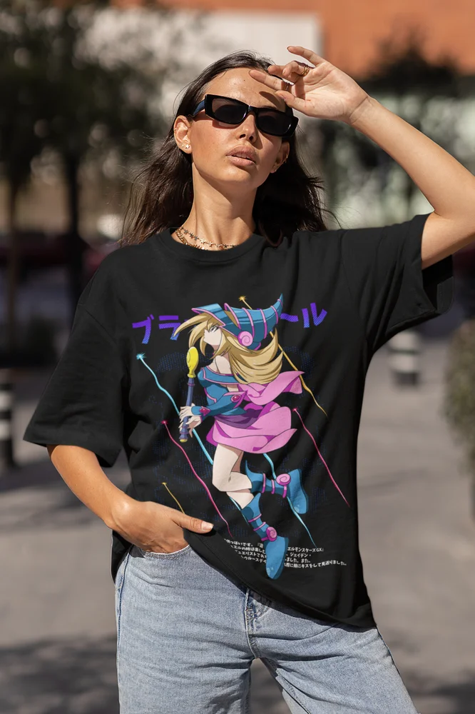 Maga Oscura T-shirt YuGiOh Chica Kawaii Waifu Girl Anime Gift Shirt All Size