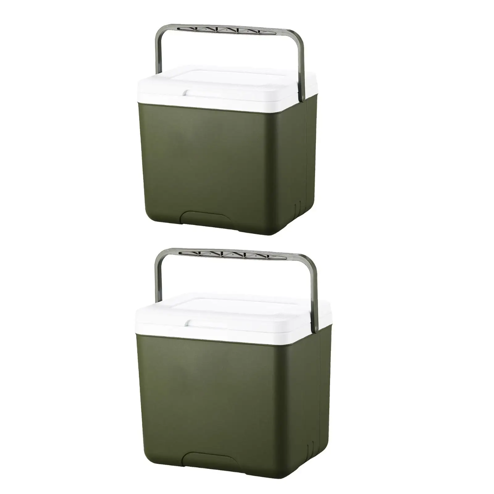 Insulated Cooler Box Container Portable Ice Retention Cooler Ice Chest Small Hard for Home Bbq Travel Outdoor Food Delivery