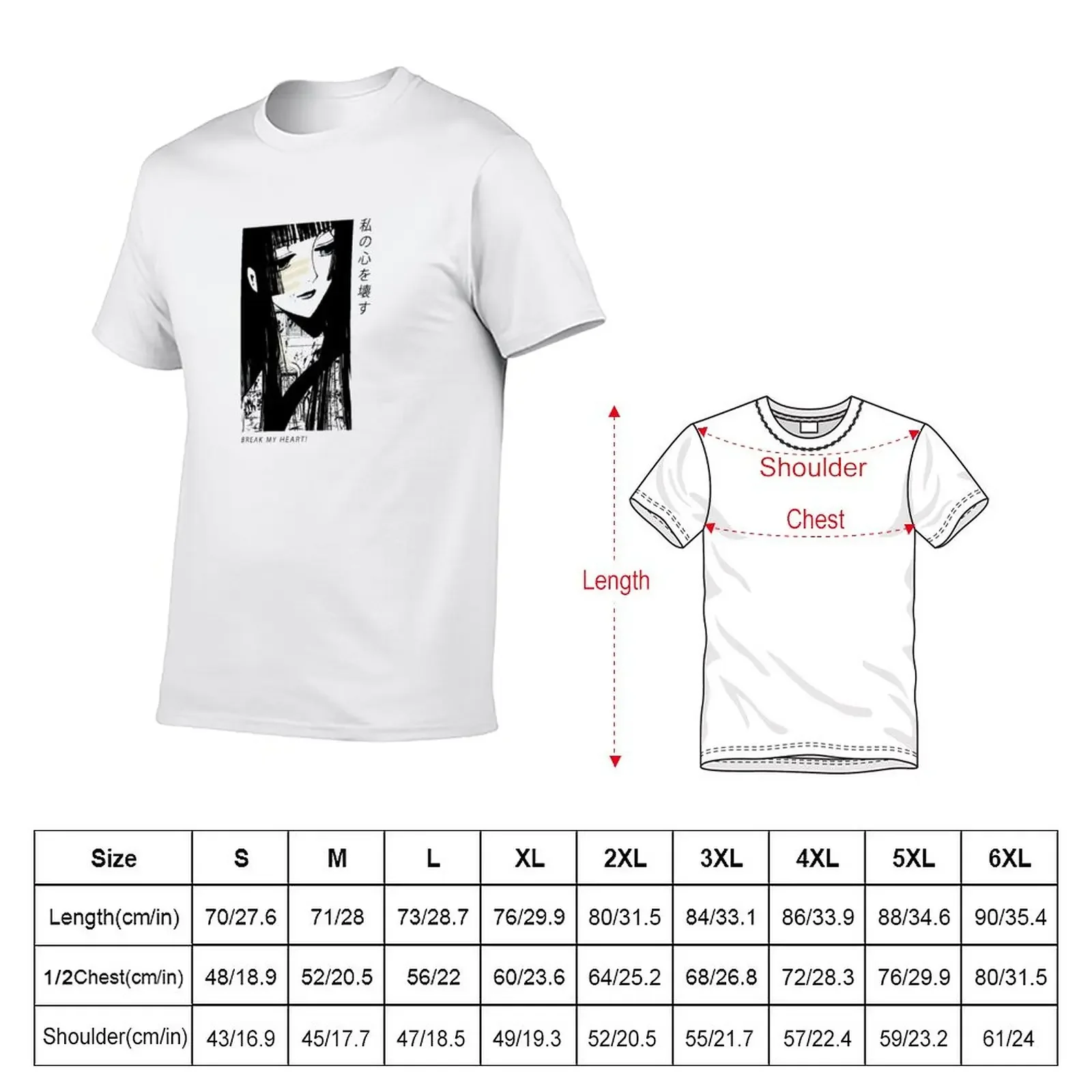 xxxHOLiC ''BREAK MY HEART'' V1 T-Shirt funnys vintage heavyweights mens funny t shirts image 2