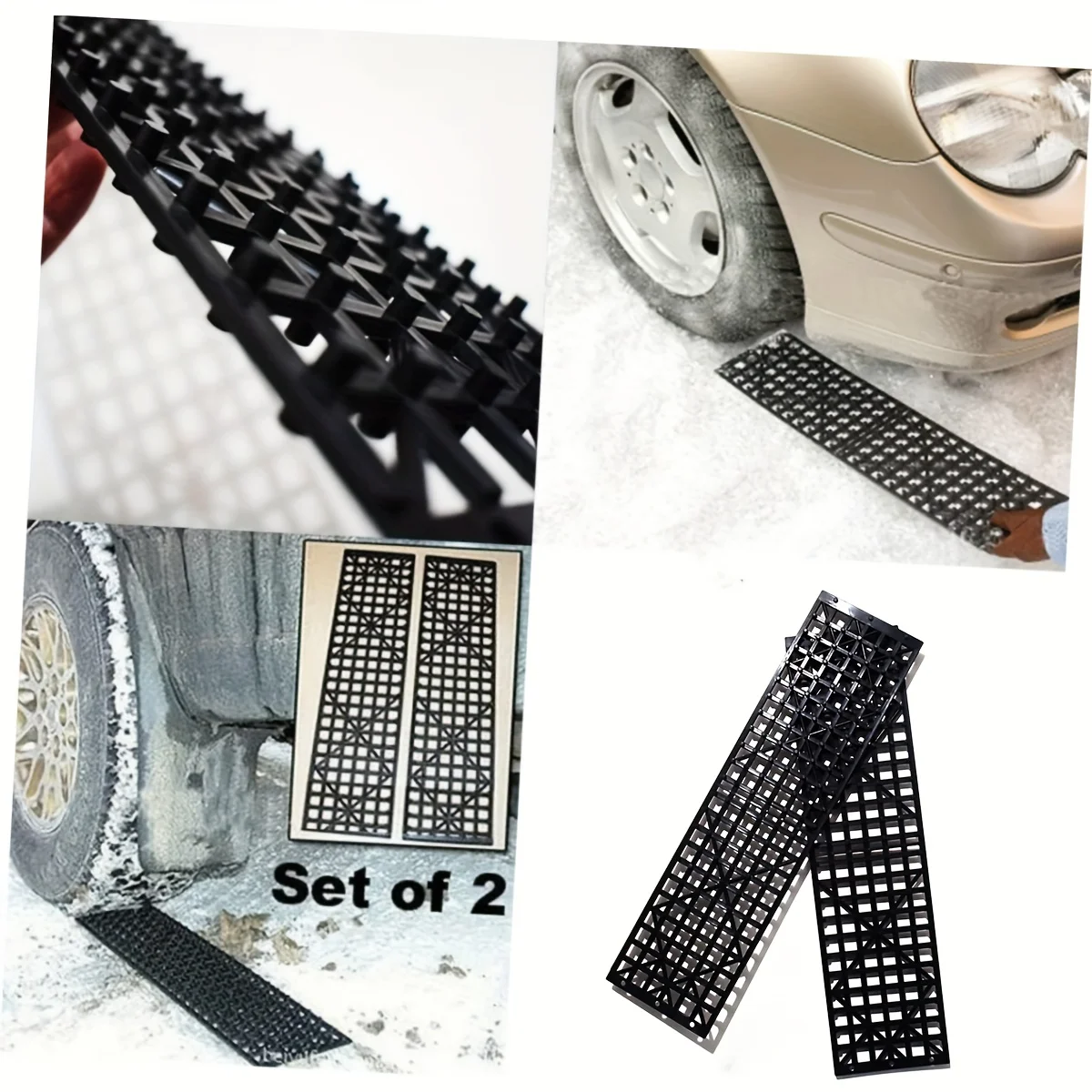 

2 упаковки, тяговая доска, снег, грязь, песок, нескользящая поверхность, спасательная доска для восстановления, автомобили, грузовики, внедорожники, шины, сверхмощная противоскользящая доска