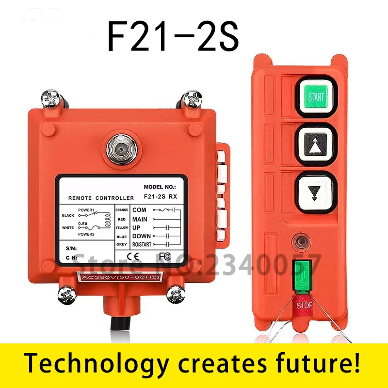 Controlador Remoto Industrial sem Fio Controle de Grua Elétrica Enrolamento do Motor Switches Sandblast Rádio Usado Ac220v380 dc 24v F212s