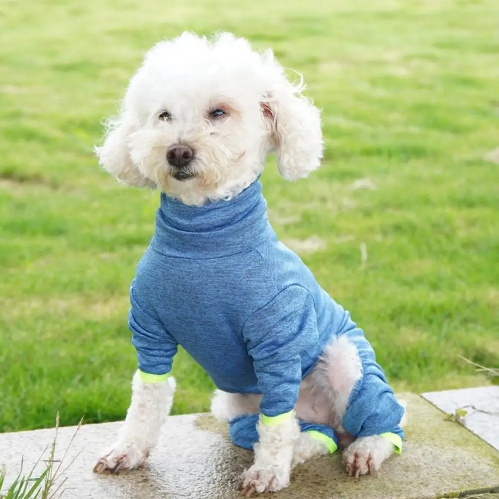 

Winter Big Dog Clothes with Full Wrap Elbow Pads Pullover Dog Pajamas Onesies Four-legged Soft Warm Dog Clothes for Large Dogs