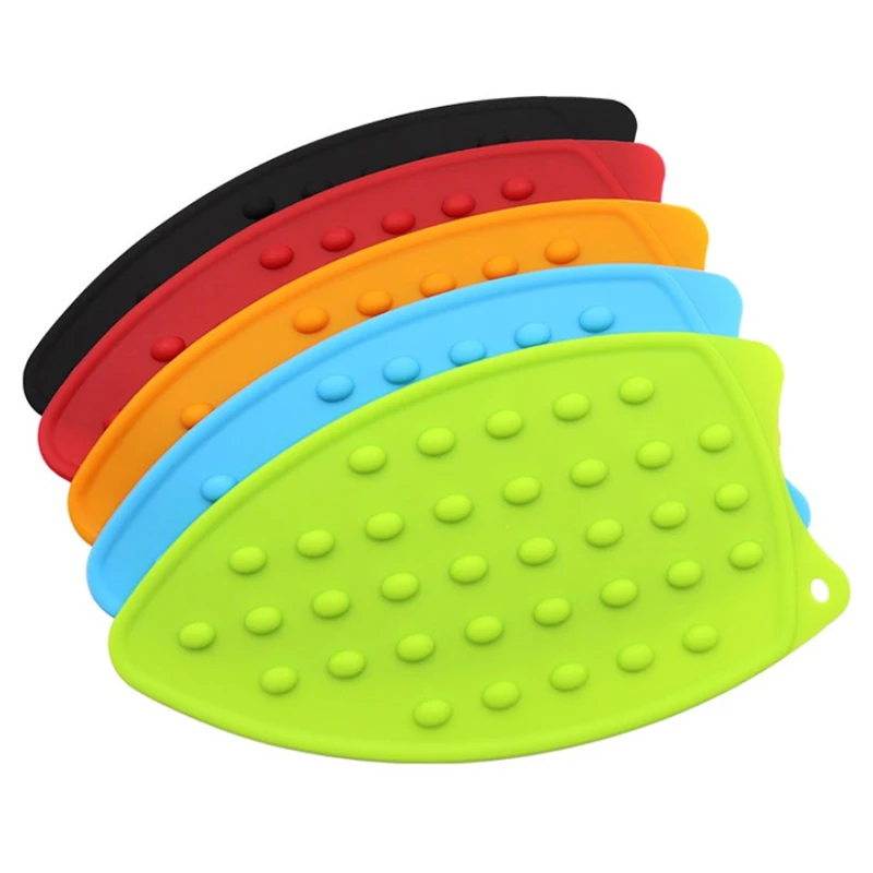 73g Silicone Ironing Mat Solid Color Heat Insulation Iron Rests Electric Iron Parts Non-slip Iron Boots