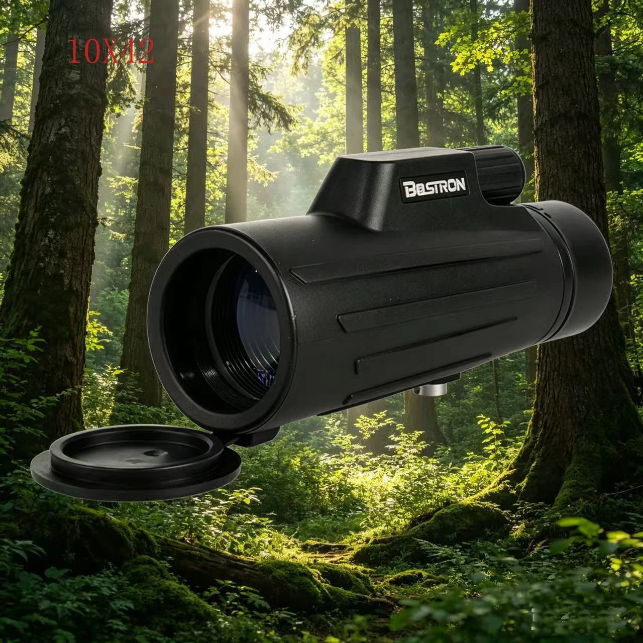BOSTRON small single-tube portable 10x42 telescope, high-definition, high-magnification, low-light night vision, outdoor telesco