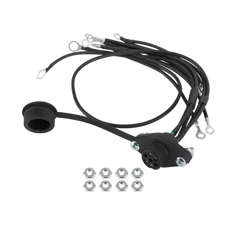 Winch Remote Controller Socket Kit For Warn Badland 5000 12000 5-Wire Winches, 39886