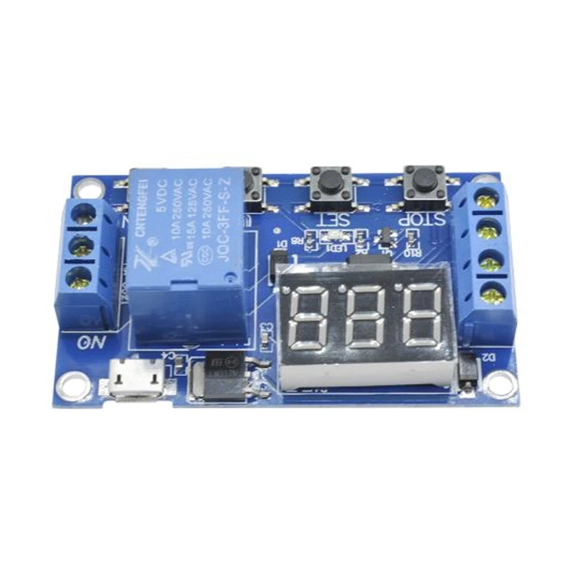 DC 6-30V Timer Relay 5V LED Display Automation Cycle Delay Controller Board Timer Control Off Switch Delay Time Relay Module