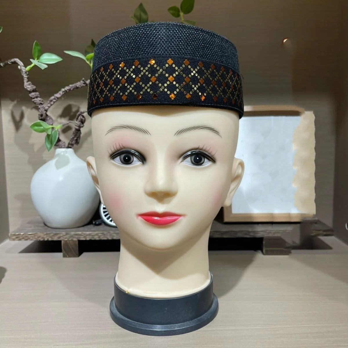 Bonés muçulmanos para roupas masculinas produtos fiscais turquia frete grátis oração chapéu de barco malaio kippa islâmico kufi topi preto 03440