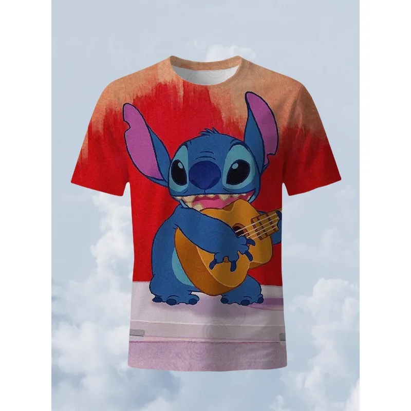 

MOTO-2025 new 3D printed T-shirt cartoon anime street wear men's and women's casual oversized T-shirt