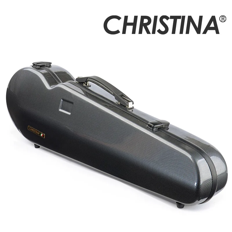 CHRISTINA Violin Case Triangular Black Dots VB16 Lightweight New Composite Materials with Straps Available in 4/4-1/8 Sizes
