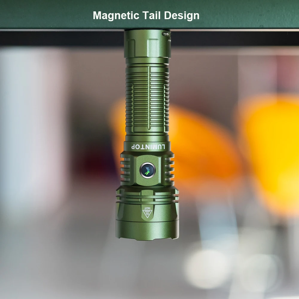 Outdoor Lamp EDC LED Flashlight 700M Camping Lantern COB Red Work lights TYPE C Powerful 26800 Battery Magnetic Tail Torch W2
