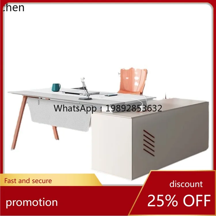 

YFY Boss Desk Simple Modern Boss Office Desk and Chair Set Manager Desk Fashionable Office Furniture