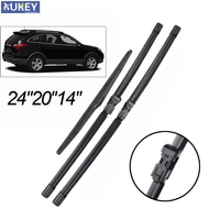Xukey Juego de limpiaparabrisas delantero y trasero para Hyundai Veracruz IX55 24 ""20"" 14 ""2012 2011 2010 2009 2008 2007 2006