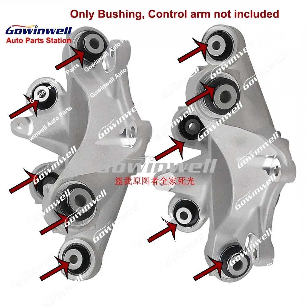 

10pcs Rear Steering Knuckle Bushing Kits for Tesla Model 3 Model Y 2017-2024 1044411-00-F 1044416-00-F 1188411-00-G 1188416-00-G