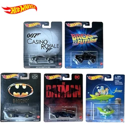 Hot Wheels-Coche de entretenimiento Retro para niños, Original, Premium, Diecast 1:64 Voiture Batmobile, The Jetsons, juguetes para niños, regalo