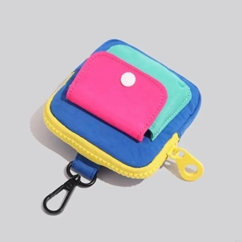 2026 New Colorful Miniature Bag Zippers Closure Portable Coin Holder For Students Outdoor Activities