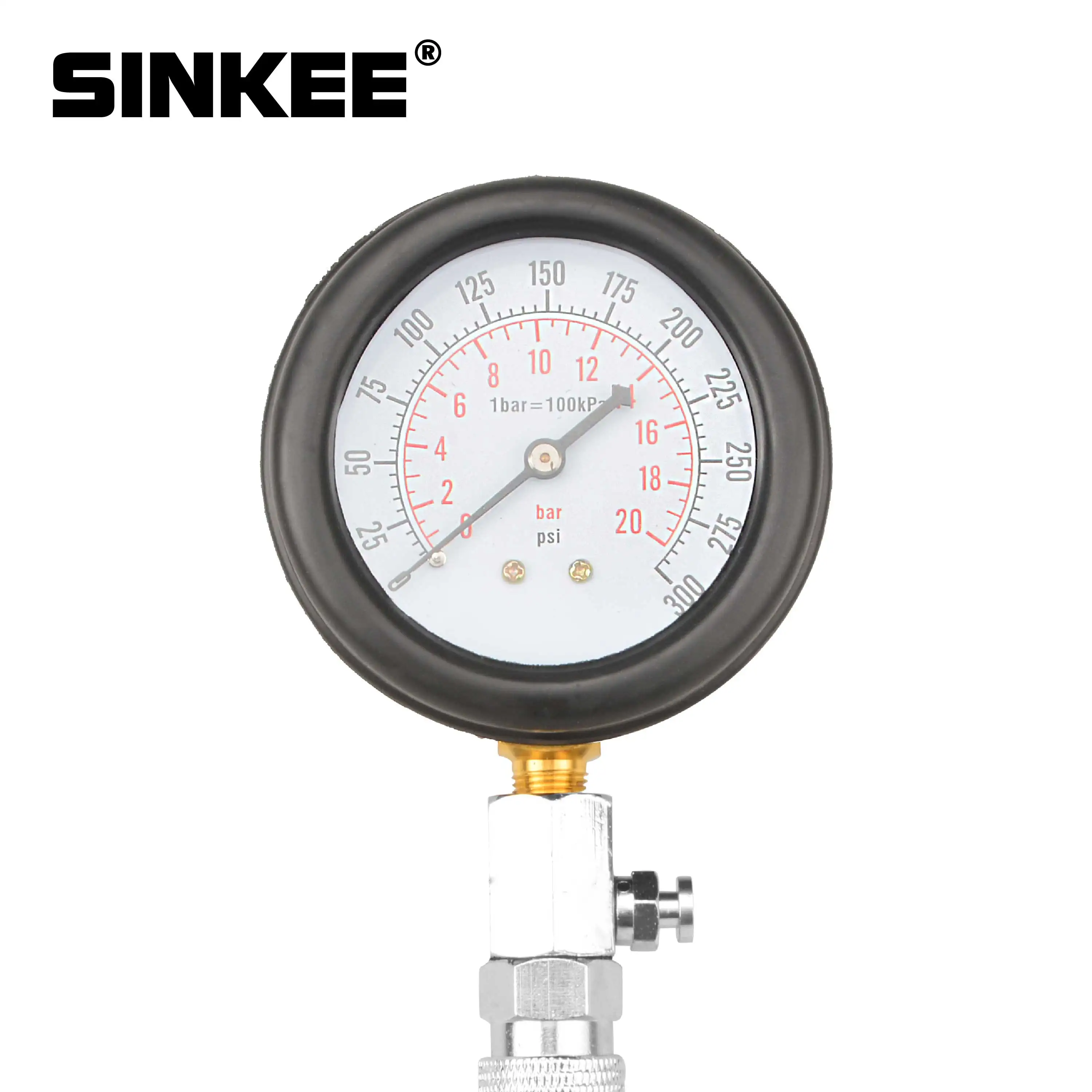 Engine Cylinder Compressor Gauge Meter Test Pressure Compression Tester Leakage Diagnostic