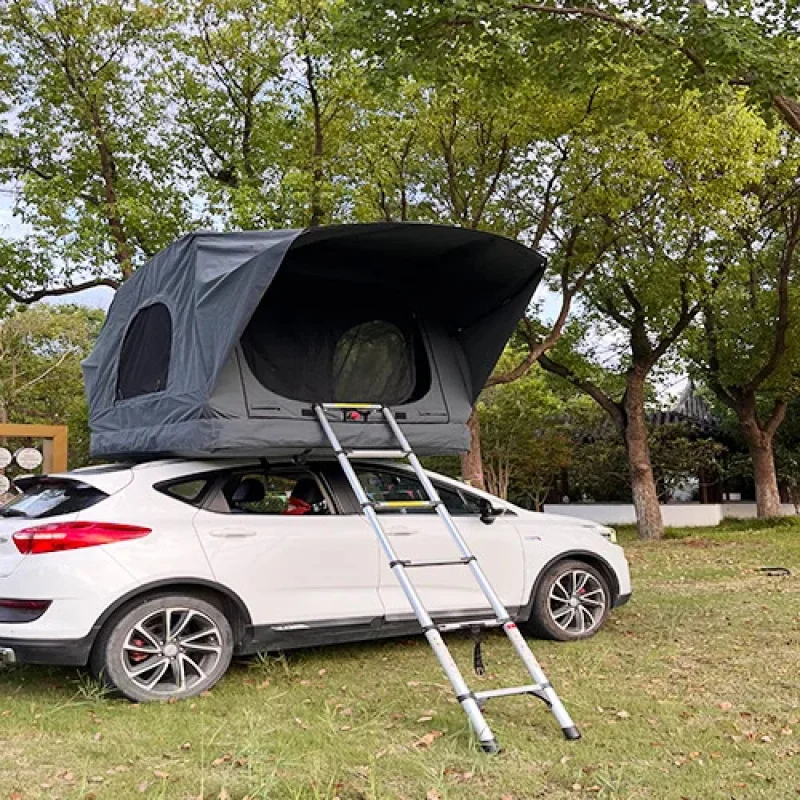 

2024 New Arrival 2-Person Waterproof Inflatle Roof Top Tent SUV/Car Folding Travelling Camping Outdoor Use