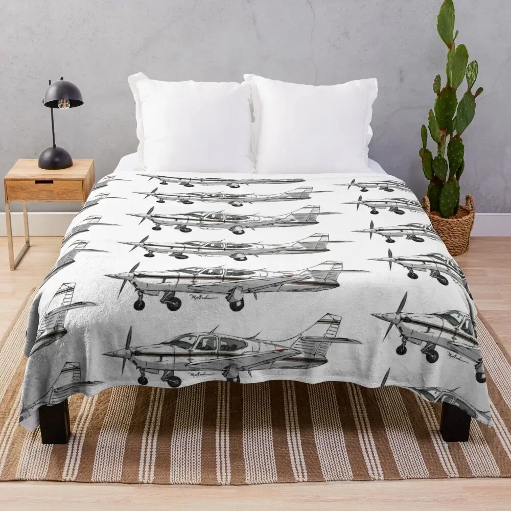 Rockwell Commander CS-DDG Throw Blanket Soft Sherpa Fleece Warm Blanket for Winter