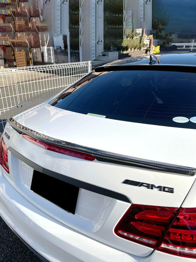 For 2008-2015 Mercedes-Benz E-Class Coupe Coupe Tail E200 260 W207 C207 Modified AMG Model Trunk Cover ABS Spoiler