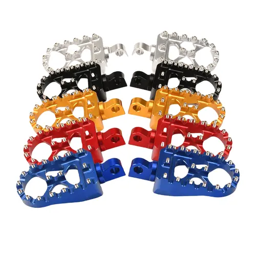 Motorcycle Foot Pegs MX Wide Fat Footrests Pedals W/Shifter Pegs For Harley Sportster XL 883 1200 Dyna Street Bob Bobber Custom - Image 3