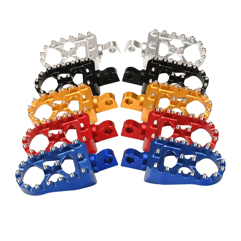 Motorcycle Foot Pegs MX Wide Fat Footrests Pedals W/Shifter Pegs For Harley Sportster XL 883 1200 Dyna Street Bob Bobber Custom - Image 3