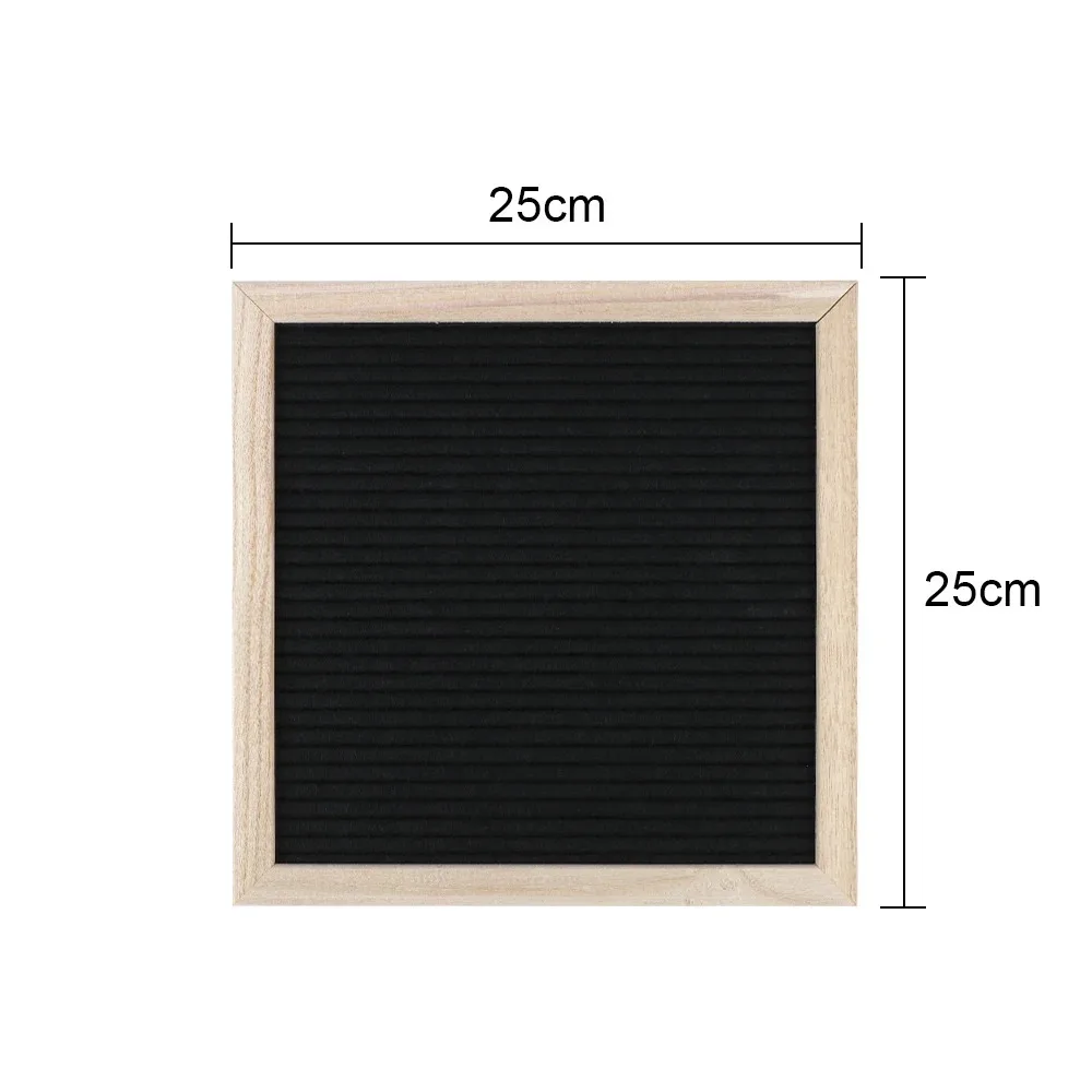 10x10 Inch Home Decor Felt Letter Board Convey Information Corkboard Oak Wood Message Boards Decoration Message Decoration