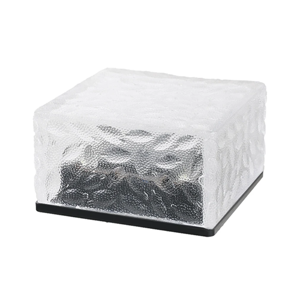 Solar Ice for CUBE Light LED Waterproof Ice Brick Lights Garden Outdoor Yard Decor