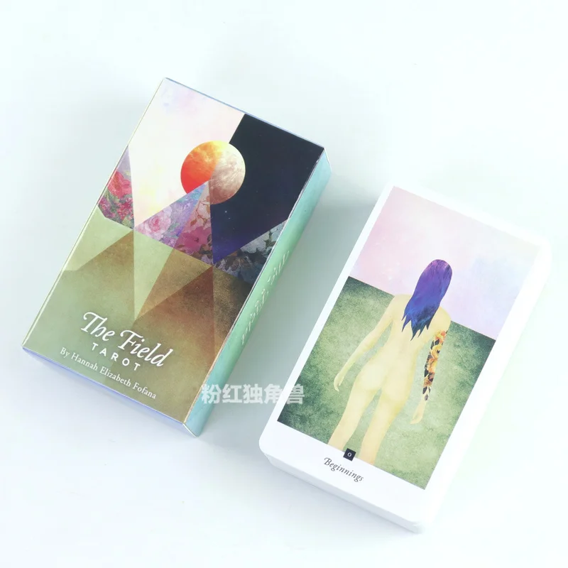 78-Card The Field Tarot (10,3x6cm) – Engelse digitale gids inbegrepen. Perfect voor Tarotfans, omarmen spirituele reis!