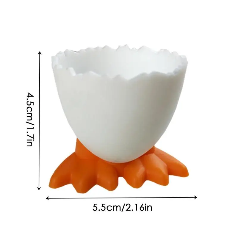 Egg Cup Egg Holder for Countertop Chicken Feet Egg Tray Egg Stand Tool Creative Fun Cutlery for Kitchen Bakery Home Table Decor