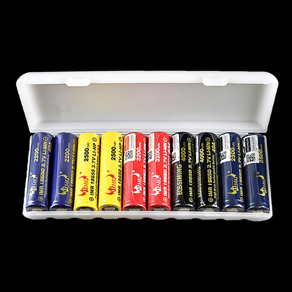 1/2/4/8/10 Slot Transparente Kunststoff Batterie Lagerung Box für AAA/AA/18650 harte Container Halter Fall Organizer Box Zubehör – Detail 9
