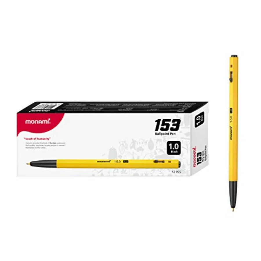 

BP 153 Retractable Ballpoint Pen Medium Point 1.0mm Black 12-Count