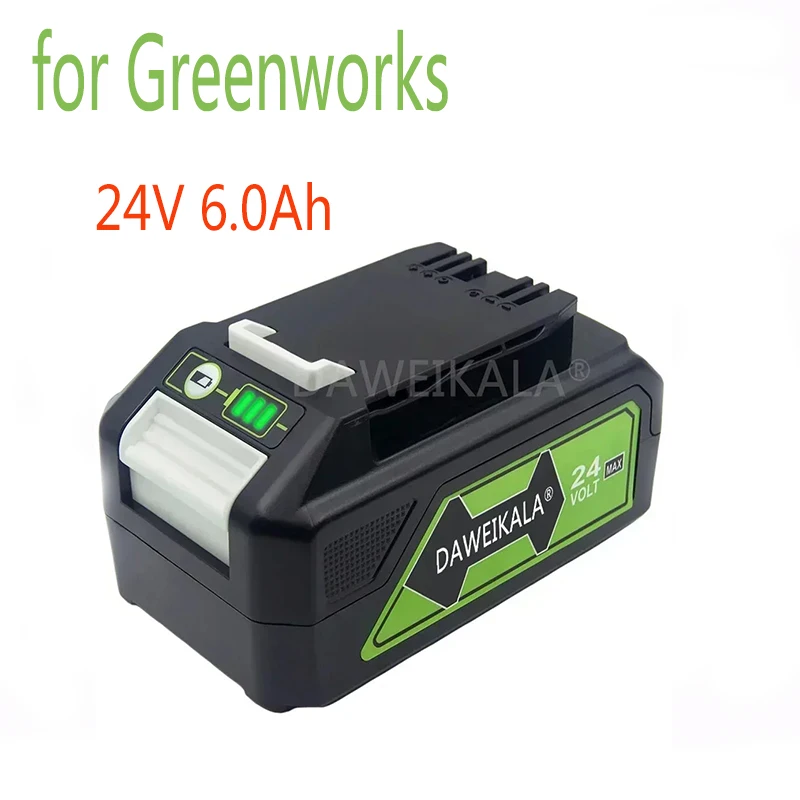 

Для Greenworks 24 В сменный литий-ионный аккумулятор G24B2 для Greenworks ВСЕ устройства инструментов 24 В 29842 29852 BAG708 29322 21342