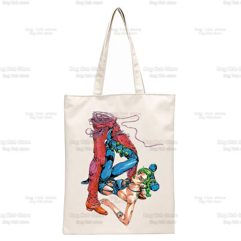 Jojo Bizarre Adventure Kujo Handbag Shoulder Bags Casual Shopping JOLYNE CUJOH Stone Ocean Handbag Women Elegant Canvas Bag