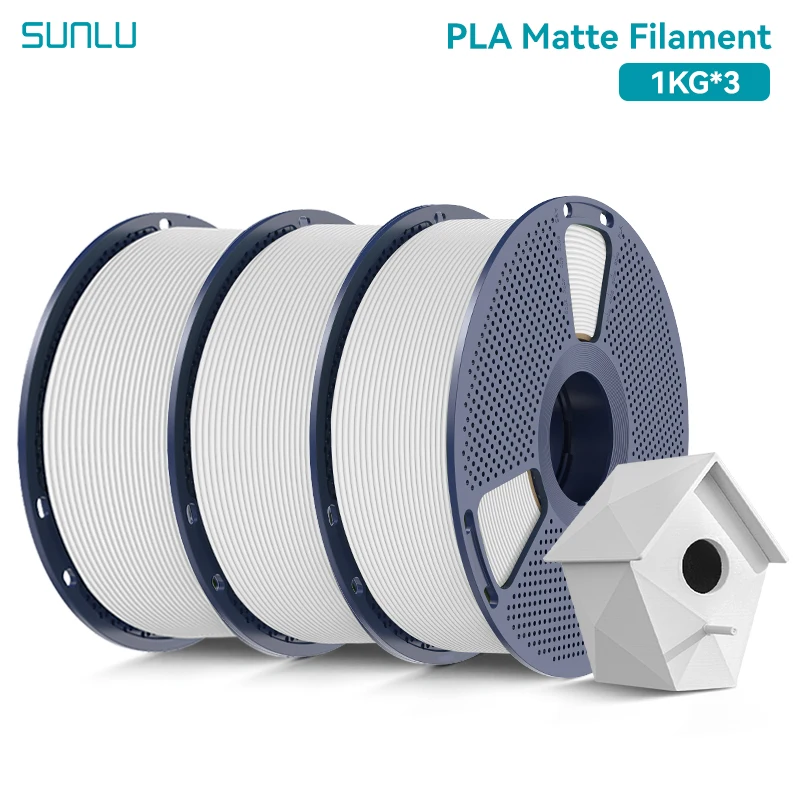 SUNLU PLA Matt 1KG/2KG/3KG/5KG/10KG 1,75mm 3D-Drucker Filament PLA Hohe Transparenz Schnelle Lieferung 1-7 Tage ab Deutschland-Lager
