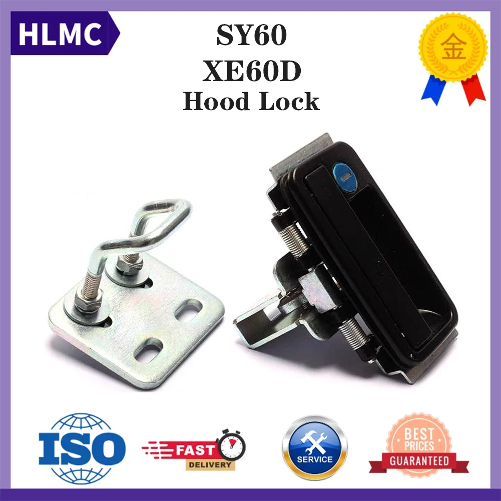 Excavator Spare Parts SY60 SY75-8-9 Foton Lovol 60 65 80 XCMG XE40D XE60D XE75D 80CD 85D Engine Hood Lock