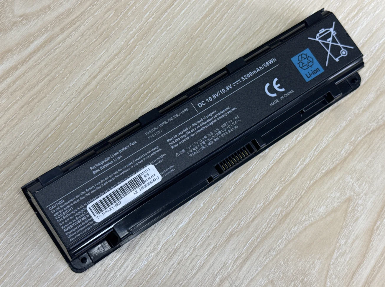 Batteria Nuova 7800mAh Per Toshiba Satellite C805 C855 L850 – 9 Celle 10.8V Li-Ion