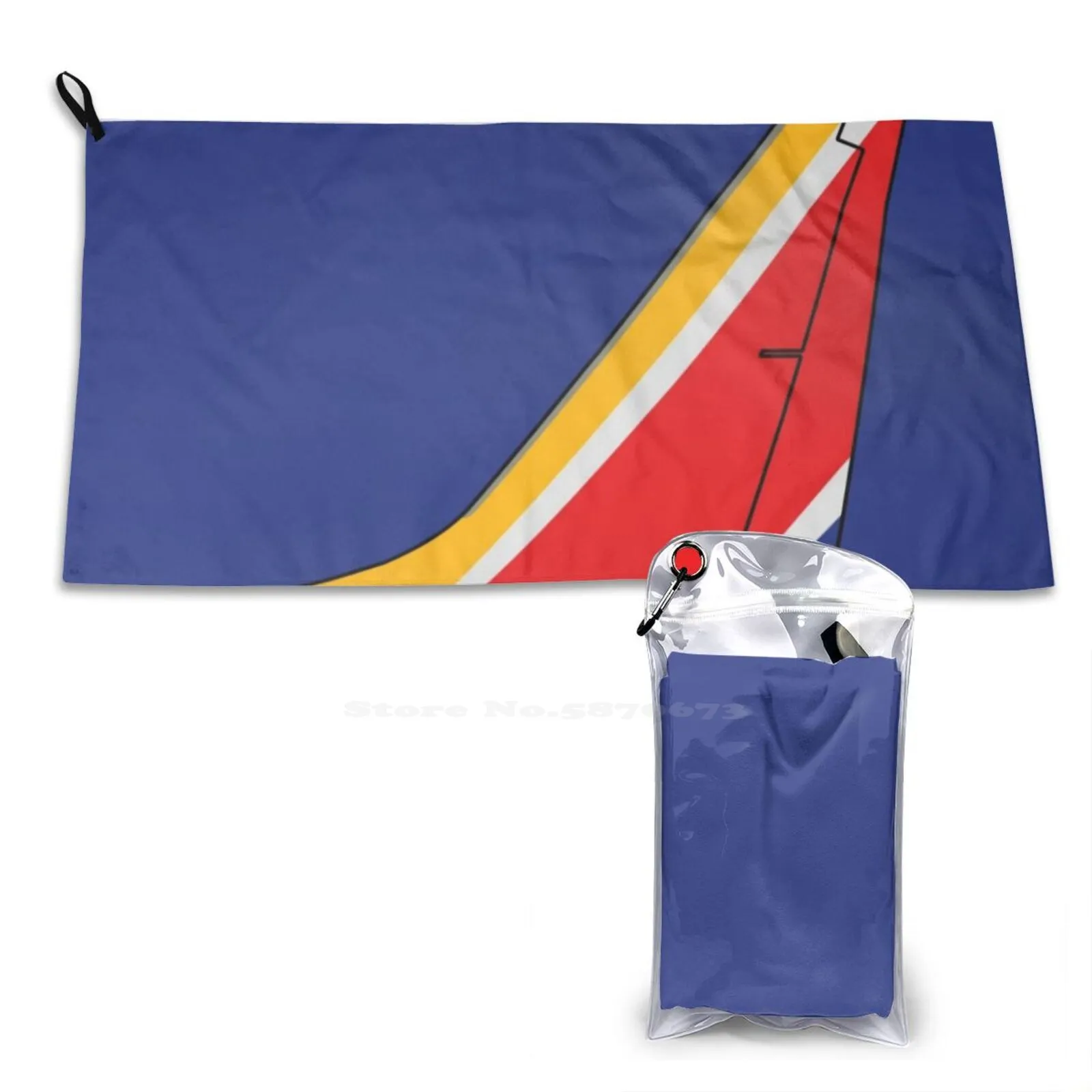 

Southwest " Heart " Boeing 737-800 Tail ( Left Facing ) Soft Towel Quick Dry Beach Towel Aviation Airplane Aircraft Boeing