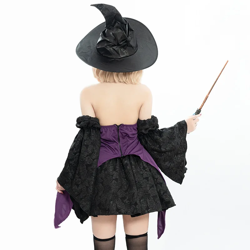 

2025 New Magic Wand loween Props Wizard Role-plang Stage Performance Costume Polyester Material Ethnic Faion Ladies' C...