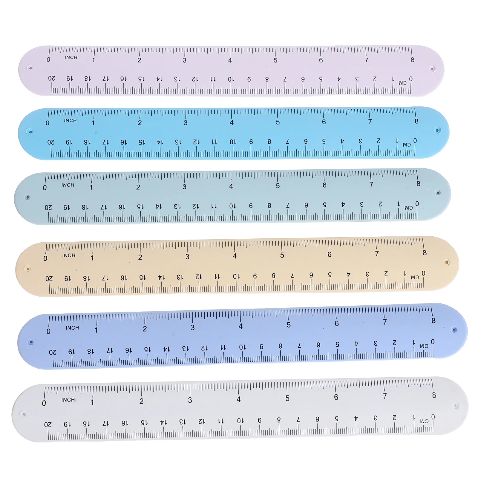 

6pcs Reusable Silicone Memo Slap Band Erasable Wristband For Daily Planner Waterproof Notepad Adjustable Reminder Bracelet