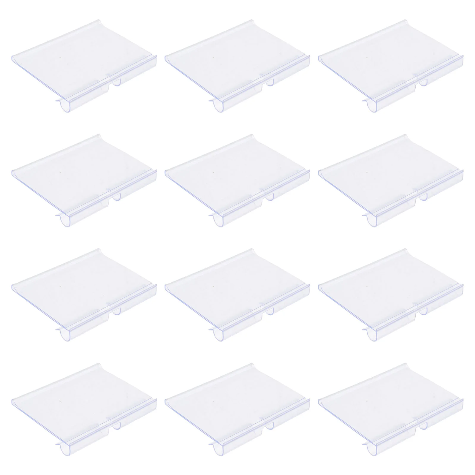 

30 PCS Sign Display Stand Labels Clear Shelves Holder Signs Wire Price Commodity