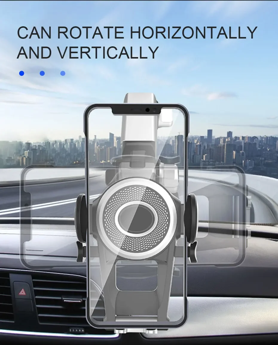 Universal Sucker Car Phone Holder Multi-joint Rotation Car Dashboard Mobile Cell Support for Iphone 13 12 Xiaomi Huawei