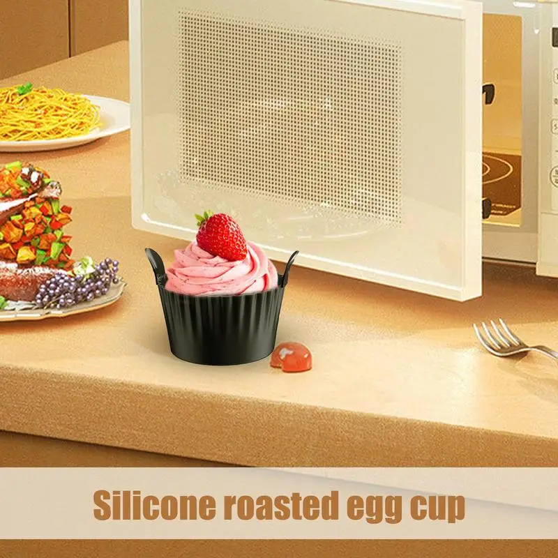 Cuiseur à œufs au micro-ondes en silicone flexible, moules de normalisation créatifs, portable et sûr, petits œufs à la coque, puddings