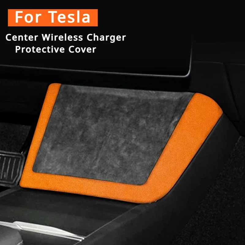 

For Tesla Model 3 Highland Central Control Wireless Charging Protective Cover Frame for Tesla Model 3 Suede Car Interior