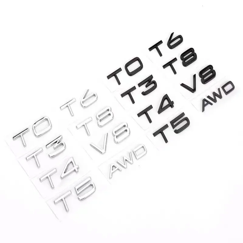 

Для Volvo задний багажник, эмблема задней двери, наклейки с буквами C30 V40 V60 V90 S40 S60 S80 S90 S80L XC40 XC60 XC90 AWD T4 T5 T6 T8