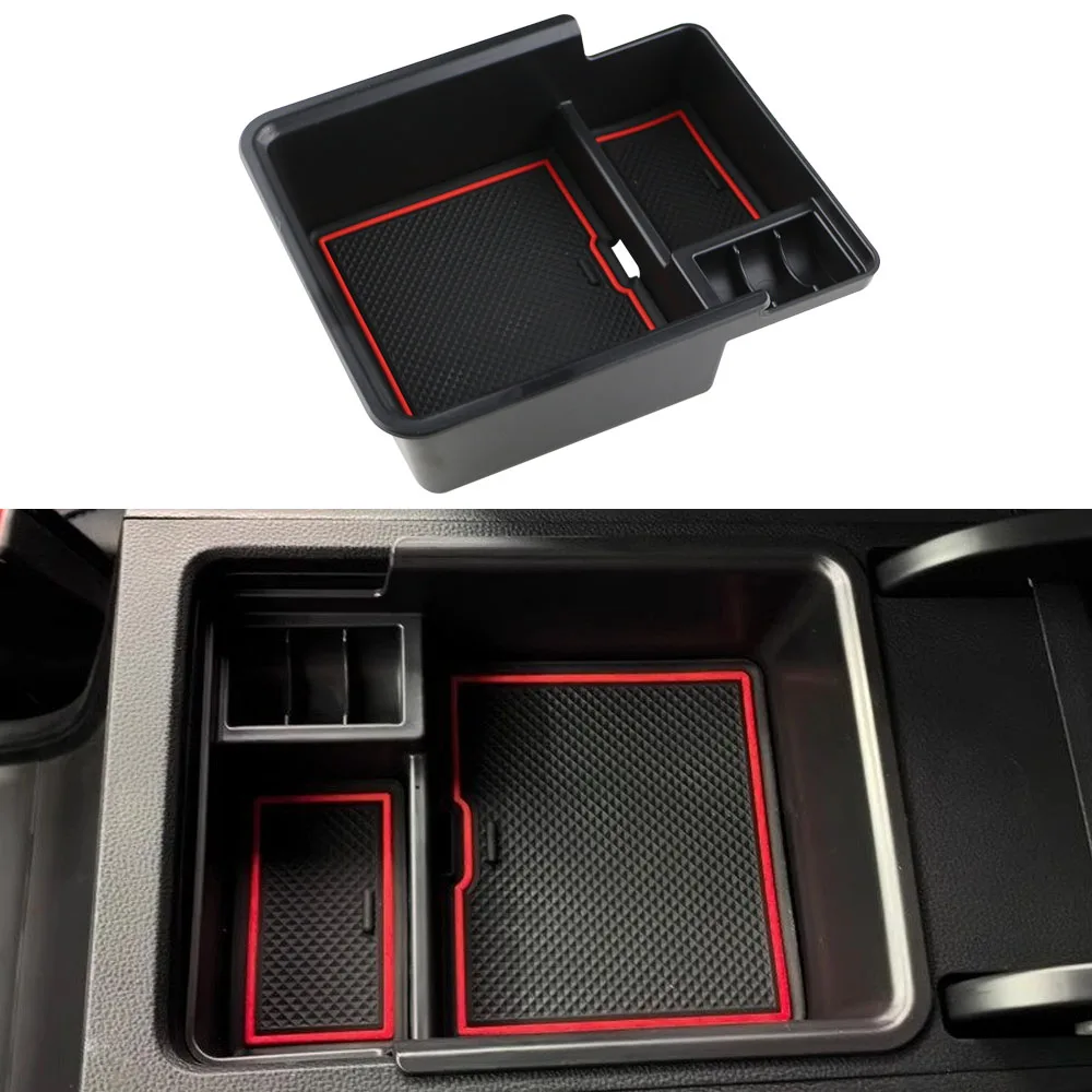 Abs Car Central Console Armrest Storage Box Storage Container with Mat for MG4 EV Mulan 2022 2023 2024 Acc.