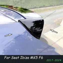 Trunk Roof Spoiler For Seat Ibiza MK5 F6 Hatchback 2017-2024 Gloss Black Rear Roof Spoiler Car Tail Wing Decoration Accessories