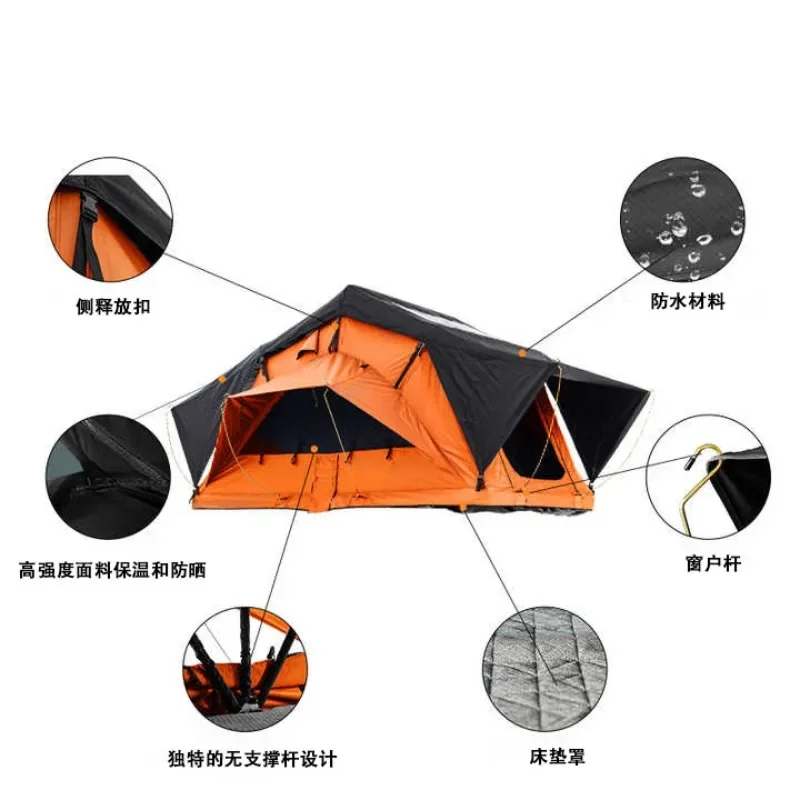 Car roof tent aluminum alloy free to build fast open outdoor self-driving tour off-road