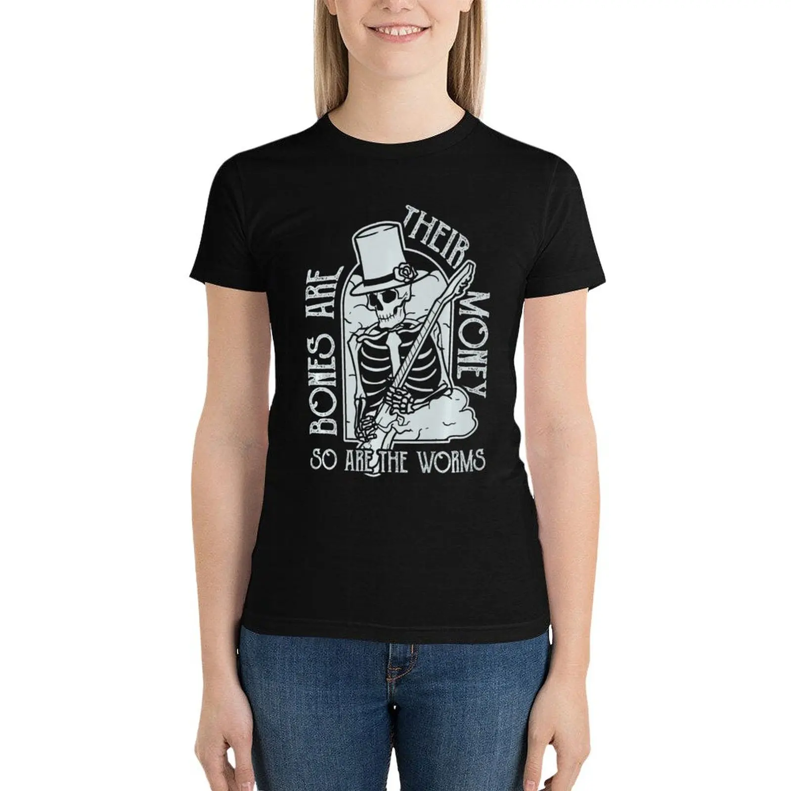 I Think You Should Leave, Bones are their Money T-Shirt graphics Blouse ariat shirts for Women